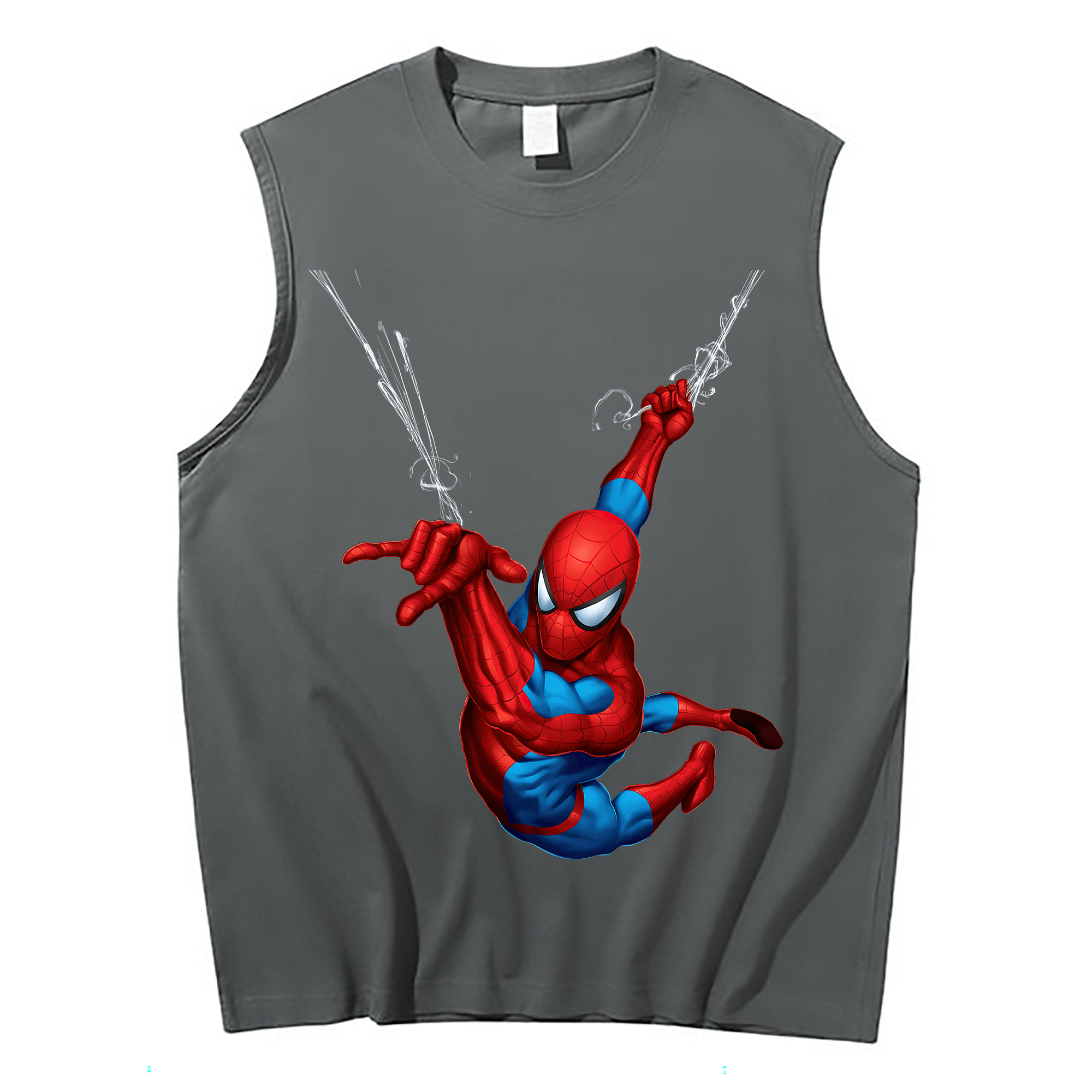 Spider Man スパイダーマン コットン100％タンクトップ（フロントプリント）